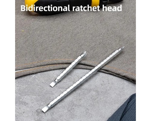 Викрутка Deli PH2 + SL6 з тріскачкою (EDL626010)