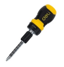 Викрутка Deli PH2 + SL6 з тріскачкою (EDL626010)