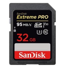 Карта пам'яті SanDisk 32GB SDHC Class10 UHS-I V30 4K Extreme Pro (SDSDXXG-032G-GN4IN)