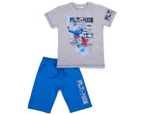 Набір дитячого одягу Breeze з геліоптером (10970-116B-bluegray)