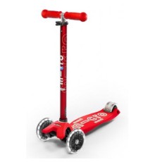 Самокат Micro Maxi Deluxe Red LED (MMD068)
