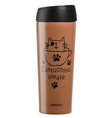 Термокружка Ardesto Coffee Time Cat 450 мл Mocco (AR2645DMM)