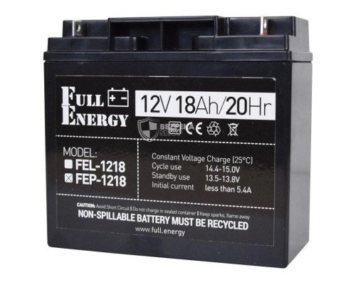 Батарея до ДБЖ Full Energy 12В 18Аг (FEP-1218) Батарея до ДБЖ Full Energy 12В 18Аг (FEP-1218)