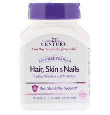 Вітамінно-мінеральний комплекс 21st Century Удосконалена формула для Волос, Шкіри і нігтів, (CEN-21434)