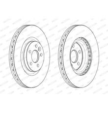 Гальмівний диск FERODO DDF2632C-1
