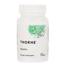 Трави Thorne Research Родіола, Rhodiola, 100 мг, 60 капсул (THR-75502)