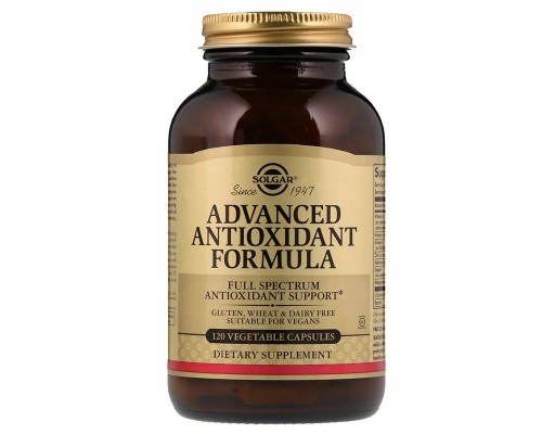 Антиоксидант Solgar Антиоксидантна Формула, Advanced Antioxidant Formula, 120 ка (SOL-01035)
