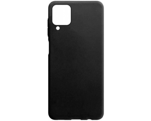 Чохол до мобільного телефона Drobak Liquid Silicon Case для Samsung Galaxy A12 Black (707011)
