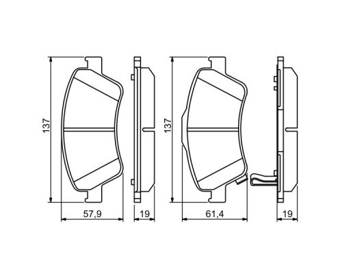Гальмівні колодки Bosch 0 986 494 260