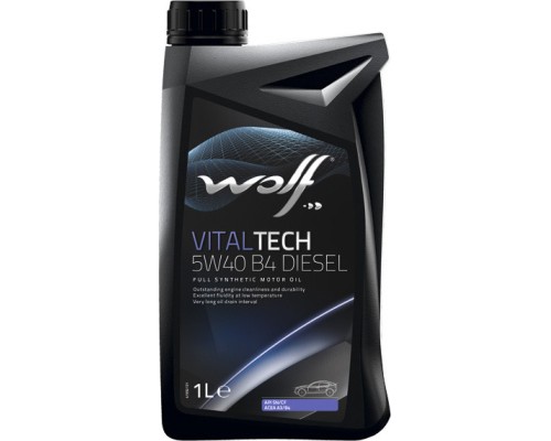Моторна олива Wolf VITALTECH 5W40 B4 DIESEL 1л (8333903)