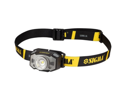Ліхтар Sigma LED 300Лм 1200мАч із сенсором та фокусуванням (5390251)