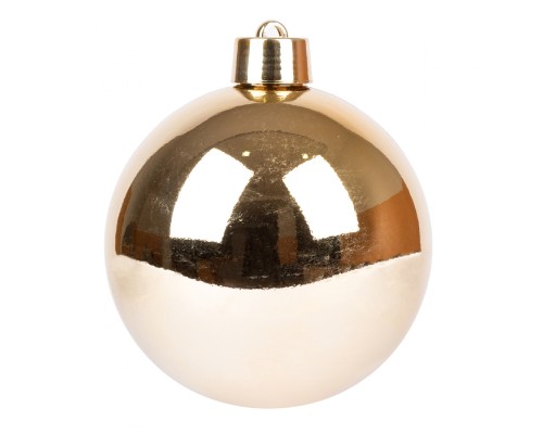 Ялинкова іграшка Novogod`ko куля, пластик, 30 cм, золото, глянець (974080)