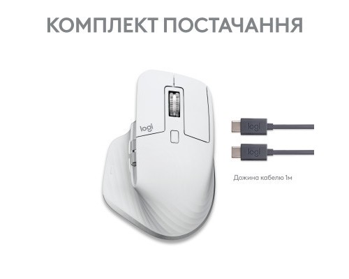 Мишка Logitech MX Master 3S For Mac Performance Wireless Pale Grey (910-006572)