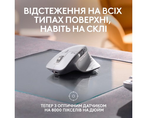 Мишка Logitech MX Master 3S For Mac Performance Wireless Pale Grey (910-006572)