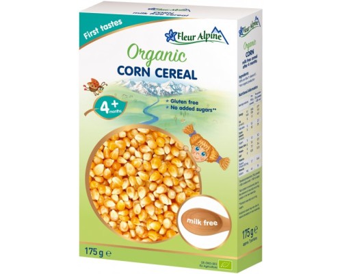 Дитяча каша Fleur Alpine Organic Corn Кукурудзяна 175 г (4779050670124)