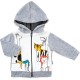 Кофта дитяча Miniworld велюрова на блискавці (16057-68B-gray)
