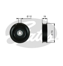 Ролик натягувача ременя Gates T39184