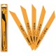 Полотно DeWALT для шабельних пилок, по металу, швидкий пропил, 203 мм, 14 TPI, 5 шт (DT2353)