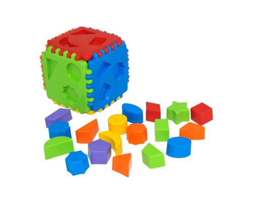 Розвиваюча іграшка Tigres сортер Educational cube 64 елемента (39781)