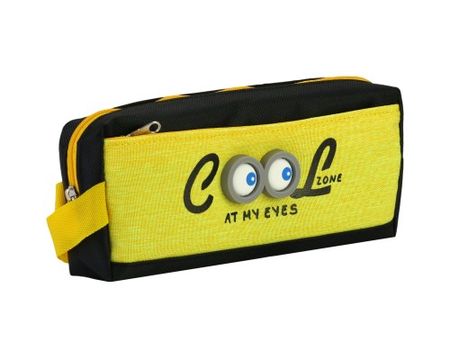 Пенал Cool For School 2 відділення Жовтий (C-6402-yellow) Пенал Cool For School 2 відділення Жовтий (C-6402-yellow)