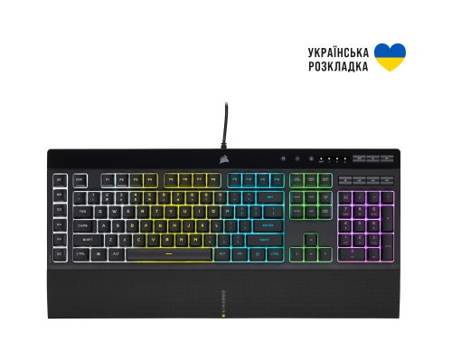 Клавіатура Corsair K55 RGB Pro USB UA Black (CH-9226765-RU)