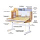Парта ErgoKids Timberdesk L (BD-690 Wood L)