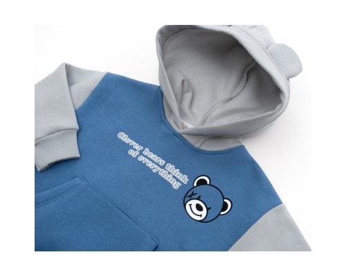 Спортивний костюм дитячий Smile флисовий (8126-92B-blue)