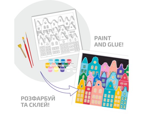 Набір для творчості Rosa Talent 3D 4 Будиночки Амстердам 25 х 25 см (4823098540090)