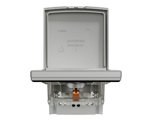 Розетка Schneider Electric ASFORA з кришкою IP44, алюміній (EPH3100361)