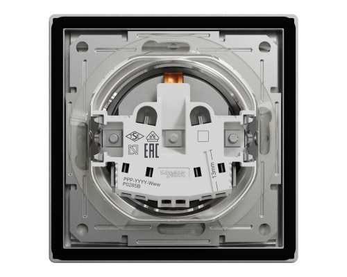Розетка Schneider Electric ASFORA з кришкою IP44, алюміній (EPH3100361)