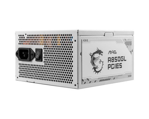 Блок живлення MSI 850W (MAG A850GL PCIE5 WHITE)