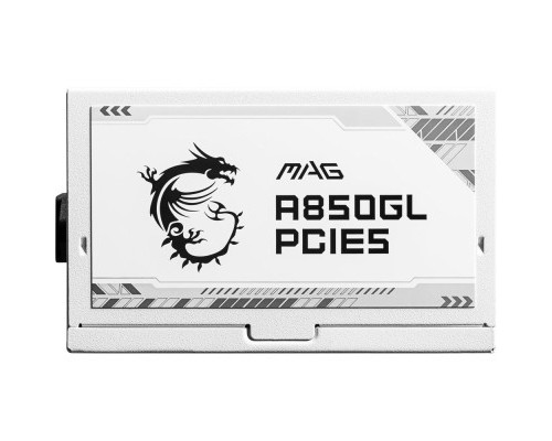 Блок живлення MSI 850W (MAG A850GL PCIE5 WHITE)