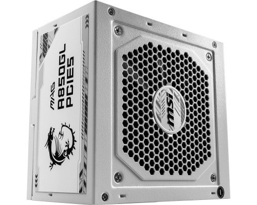Блок живлення MSI 850W (MAG A850GL PCIE5 WHITE)