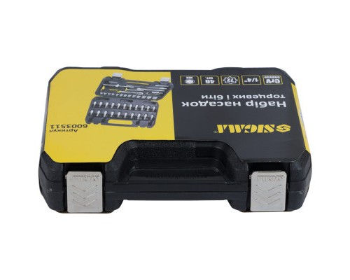 Набір інструментів Sigma насадок торцевих та біт 1/4