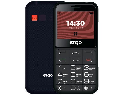 Мобільний телефон Ergo R231 Black