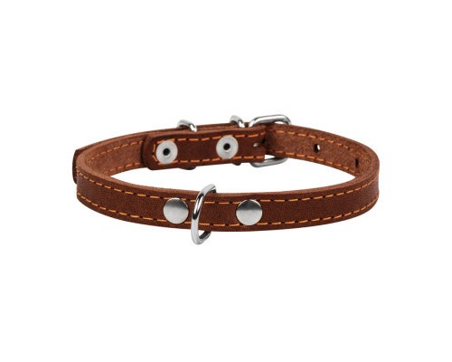 Нашийник для тварин Collar одинарний Ш 20 мм Д 32-40 см коричневий (01336)