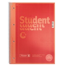 Зошит Brunnen Коледж-блок А4 Premium у клітинку 80 аркушів червоний (10-679 28 123)