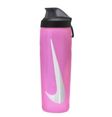 Пляшка для води Nike Refuel Bottle Locking Lid 24 OZ рожевий, чорний, сріблястий 709 мл N.100.7668.637.24 (887791745026)