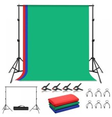 Фон Puluz Kit Green/Blue/Red 200x200 cm (PKT5204)
