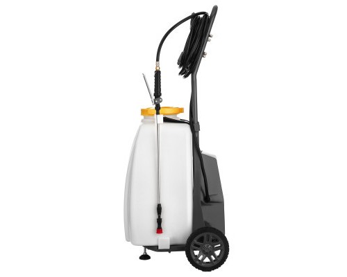 Обприскувач 2E AquaSpray 40LR 40л, 12В, 1х12Ah, 7бар, 2.9л/хв, шланг 15м, на колесах (2E-40LWBS15)