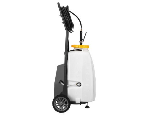 Обприскувач 2E AquaSpray 40LR 40л, 12В, 1х12Ah, 7бар, 2.9л/хв, шланг 15м, на колесах (2E-40LWBS15)