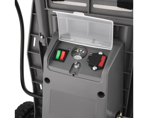 Обприскувач 2E AquaSpray 40LR 40л, 12В, 1х12Ah, 7бар, 2.9л/хв, шланг 15м, на колесах (2E-40LWBS15)