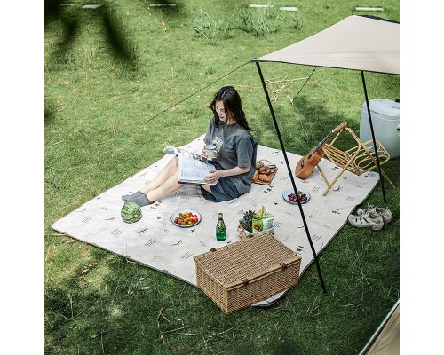 Туристичний килимок Naturehike CNK2300DZ019 180 х 200 см бежевий (6976023922930)