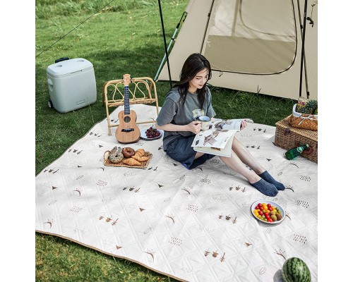 Туристичний килимок Naturehike CNK2300DZ019 180 х 200 см бежевий (6976023922930)