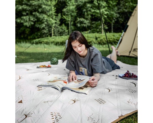 Туристичний килимок Naturehike CNK2300DZ019 180 х 200 см бежевий (6976023922930)