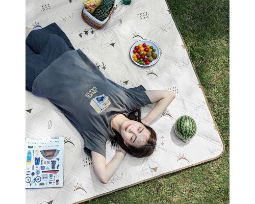 Туристичний килимок Naturehike CNK2300DZ019 180 х 200 см бежевий (6976023922930)