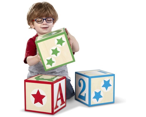 Кубики Melissa&Doug Набір з 3-х великих дерев'яних кубиків (MD30543) Кубики Melissa&Doug Набір з 3-х великих дерев'яних кубиків (MD30543)