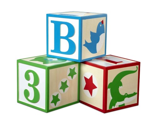Кубики Melissa&Doug Набір з 3-х великих дерев'яних кубиків (MD30543) Кубики Melissa&Doug Набір з 3-х великих дерев'яних кубиків (MD30543)