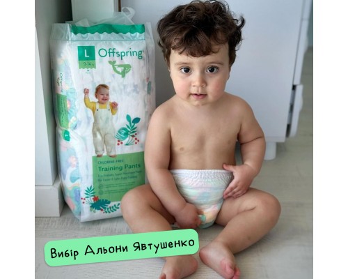 Підгузки Offspring Трусики Fun Figures розмір L 9-14 кг 36 шт (DP-OI-FAP-L36P-FFG)