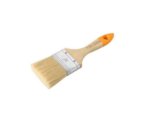 Пензель малярний Tolsen 75х51х16 мм деревяна ручка (40125)